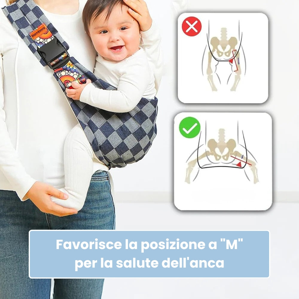 Zero Sforzo, Massimo Comfort: Il Marsupio Regolabile per Portare il Tuo Piccolo Senza Fatica.